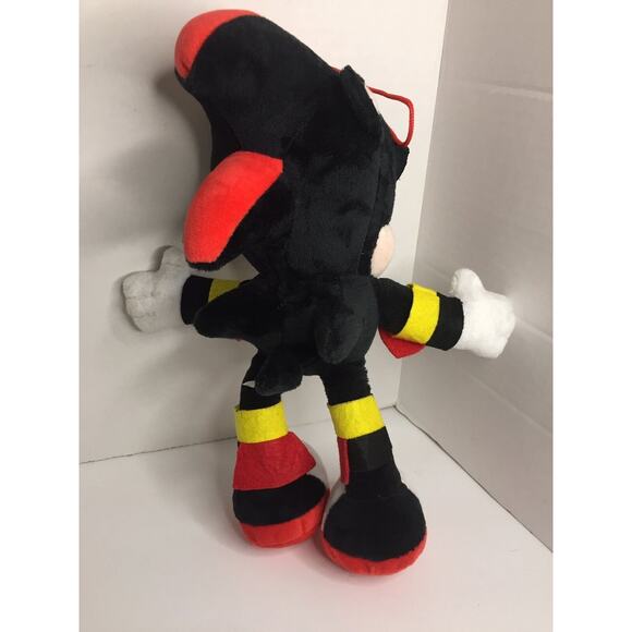 Shadow Sonic The Hedgehog Black Red Sega 10” Plush Stuffed Animal Toy - Picture 3 of 5